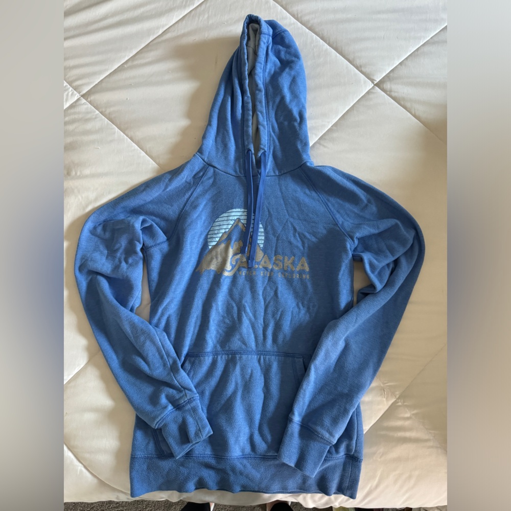 Blue hoodie